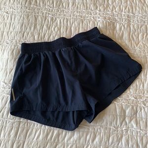 Navy blue athletic shorts